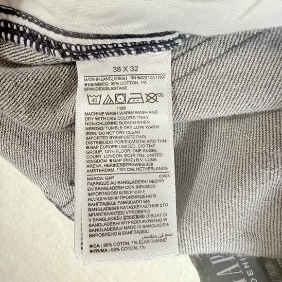 GAP Mens Straight Leg Cargo Pants 38x32 (36x30) Utilitarian Grunge Skater Y2K - Picture 5 of 10